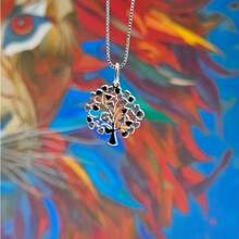 Colar Pingente Àrvore Da Vida Prata 925 Legitima - Prata - Visão 6