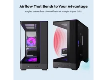 MONTECH KING 15 PRO Micro-ATX PC Case, Curved Panoramic Glass, Chimney Airflow, 360mm Radiator Support, Compact Build For High-Performance Systems, 6 ARGB PWM Fan Pre-Installed With Fan Hub, Black - Black - View 5