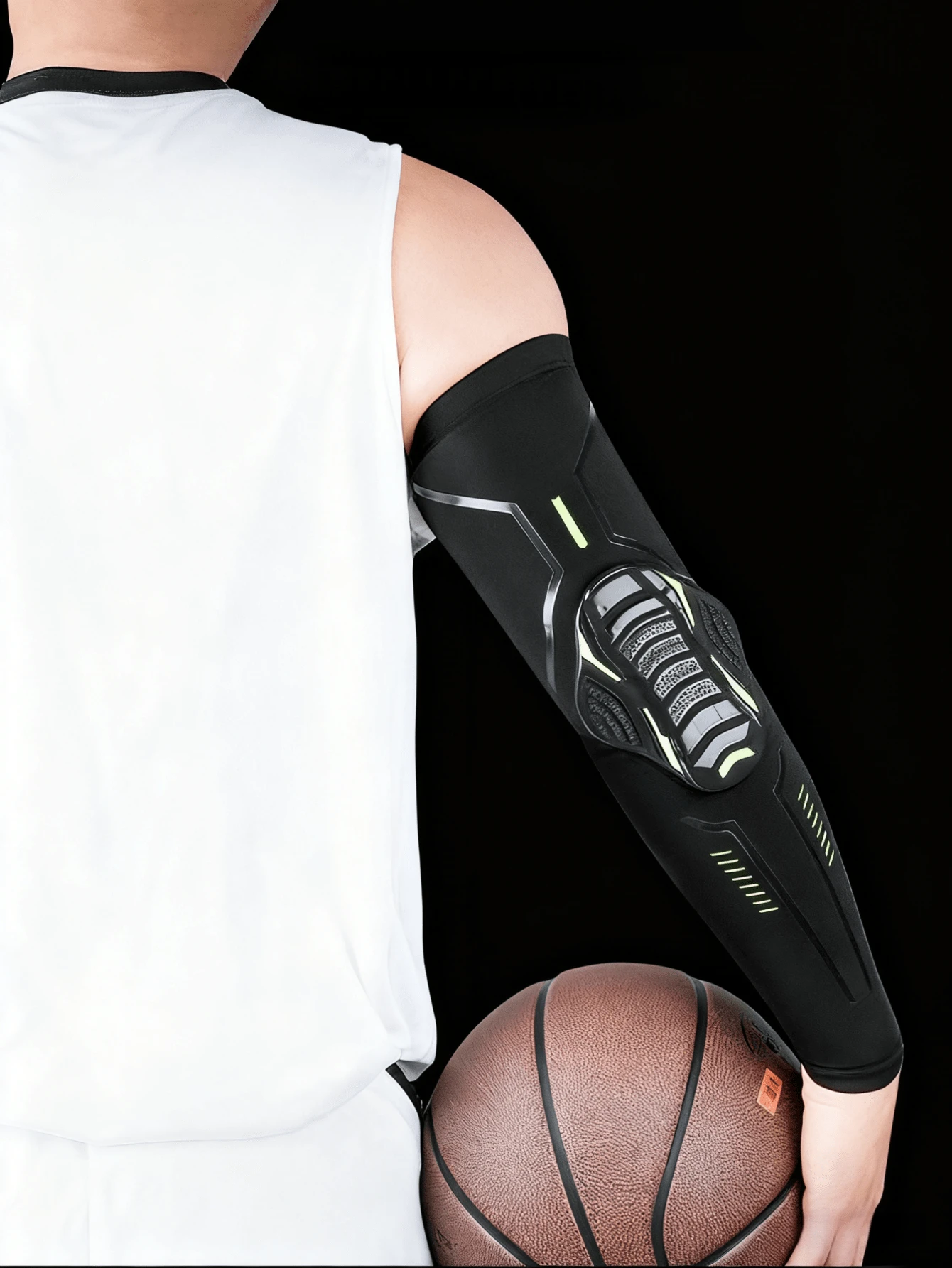 1pc,Outdoor Sports Arm Sleeves, Honeycomb Anti-Collision Pressure Protection, Elbow Joint Protection, Outdoor Basketball, Football, Hiking And Cycling Protective Equipment