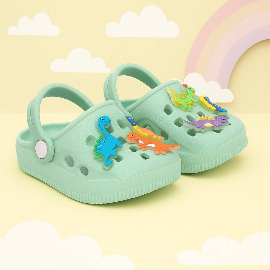 Boys' Glow-In-The-Dark Dinosaur Clog Sandal - New Release - 綠色 - 查看 1