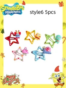 SPONGEBOB 1/5 buc SpongeBob Pantaloni Pătrați, Agrafe de păr SpongeBob, Agrafe de păr Caracatiță, Breton de Doamnă, Agrafe de păr Stea, Cea mai bună decorațiune pentru atmosferă festivă de petrecere pentru prieteni buni, Decorațiune perfectă pentru petrecere, Ornamente de decorare a casei, Decorațiune perfectă pentru cameră, Cadouri de Crăciun pentru absolvire sau Ziua Îndrăgostiților, Potrivite pentru sărbătorirea zilei de naștere, Suveniruri, Suvenir pentru femei, Estetică drăguță, Ziua Îndrăgostiților, Cadouri, Decorațiuni pentru casă, Cadouri de Ziua Îndrăgostiților