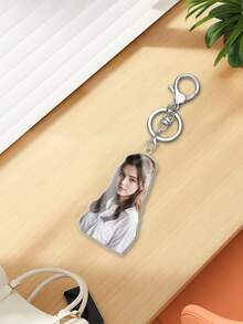 1pc Customized Personalized Acrylic Portrait Keychain, Customized Photos, Personalized Photo Keychain, Suitable For Durable Backpacks Or Car Keychains, Customized Souvenirs, Customized Acrylic Key Pendant, Suitable For Couples, Friends, Pets, Etc, Best Gifts For Women 2025,Customized Ornaments,Makezbright Personalized Gifts - Multicolor - View 3