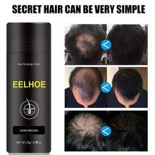 28g,Hair Fiber Powder, Dense Hair On The Top Of The Head, Hair Seams, Sparse Hairline, Receding Filling Powder, Covering Sparse, Plump And Fluffy - 深棕色 - 查看 2