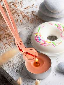 3 piezas Recortador de mecha de vela - Recortador de mecha, Apagavelas, Sumergidor de mecha, Kit de cuidado de vela 3 en 1, Juego de accesorios de vela de acero inoxidable con cortador de mecha, Extintor de vela