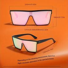 1副无框时尚装饰眼镜，采用优质PC材质和AC镜片，轻巧耐用，简约粉色设计——适合日常佩戴，是理想的礼物之选。 - 彩虹粉 - 查看 5