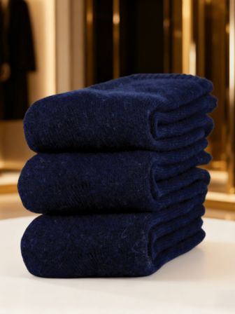 1-3 Paar Herren Dicke Mittelwaden Socken mit hoher Elastizität, weich, dehnbar, bequem und atmungsaktiv, geeignet für Herren und Damen im Alltag, einfache, bequeme neutrale Mittelwaden Socken, Wollsocken für Herren und Damen, Kategorie: Herren Outdoor Socken