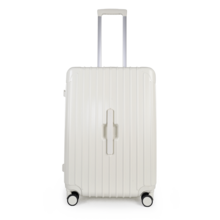 JLY Premium Lightweight 3-Piece PC+ABS Hard Shell Luggage Set, Cabin, Medium & Large Suitcases, Built-In Cup Holder, Wet/Dry Storage, TSA Combination Lock - Ivory White - View 9