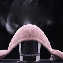 1件男女通用冬季保暖面罩 - 3D耳掛式防風防寒透氣彈性貼合，淺米色親膚可水洗雙用耳部保護罩，冬季防風防寒保暖面罩，防凍透氣男女通用耳罩，加厚戶外騎行面罩，適用於騎行、戶外及日常使用 (相容) - 彩色 - 查看 8