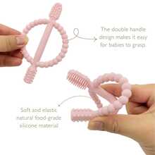 1 Piece Silicone Teether Baby Chew Teething Toys,For 6 To 12 Months And For Babies 12-18 Months Baby Boy And Girl