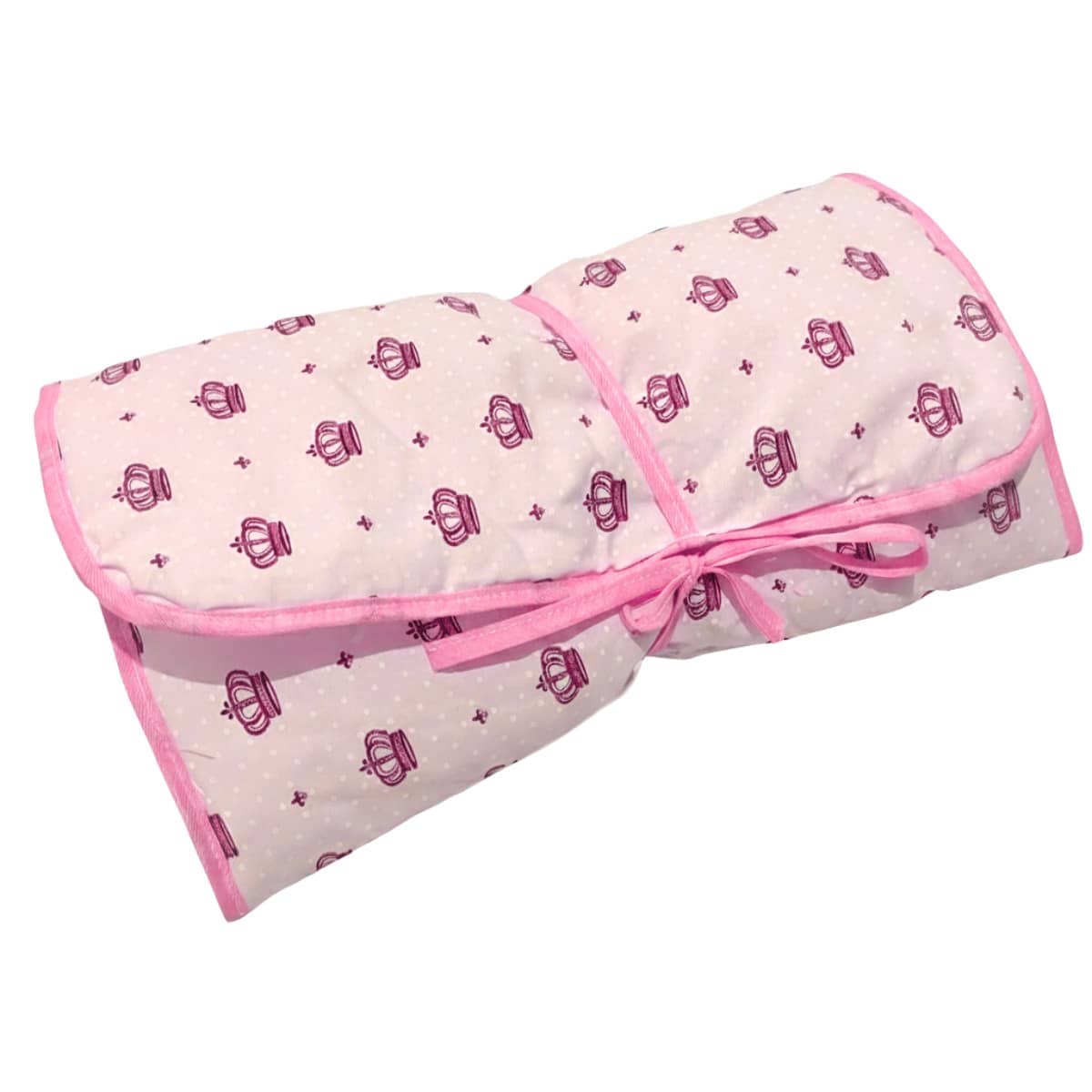 MeF Mae e Filho Portable Waterproof Baby Changing Pad With Pocket And Milky Plastic With 100% Cotton Printed Fabric - 粉紅公主 - 查看 1