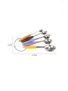 Stackable Measuring Cup And Spoon Set With Non-Slip Silicone Handles, Suitable For Cooking And Baking - Multicolor - View 10