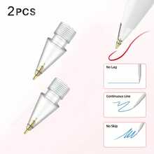 1/2/3/4/6/8/12入通用軟替換筆尖 適用於 Apple Pencil 1 2 Pro、平板觸控筆 IPencil Pro 觸控筆尖，適合母親、家人、朋友的生日節日禮物 筆配件 - 彩色 - 查看 30