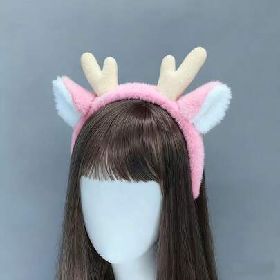 1 Pair Of Cute And Elegant Reindeer Antlers And Ears, Christmas Snowflake Reindeer, Adorable Antlers, The Best Choice For Christmas And Gifts.