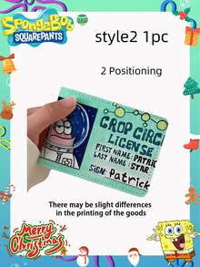 1 chiếc ví đựng giấy phép lái xe SpongeBob SquarePants, sổ đăng ký xe/giấy phép lái xe 2 trong 1, làm bằng da thật, kiểu dáng trang nhã, thích hợp cho không khí tiệc tùng cùng bạn bè, cũng có thể dùng làm vật trang trí tiệc, trang trí nhà cửa và trang trí phòng. - Nhiều màu - Xem 12