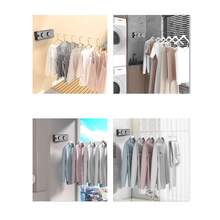 Tendedero retráctil invisible de acero para interiores/balcón, tendedero retráctil de baño, primavera, minimalista, blusas de verano - Dos cables - Ver 11