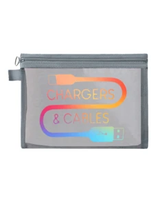 网状化妆包，渐变色麻花图案，气垫收纳，便携设计，可用作化妆包、护肤包、旅行必备、宿舍用品、浴室收纳、珠宝收纳、唇彩及化妆品收纳包、日常必备，也是节日、生日、新年、圣诞节的完美礼物。 - 彩色 - 查看 11