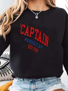 Sweatshirt | Steve Rogers Y, First Avenger |  Universe |  Apparel Sweatshirt - màu đen - Xem 2