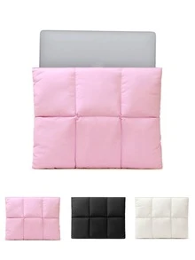 Minimalist Laptop Sleeve For MacBook 13-Inch ~ 15 Inch - Premium Polyester Interior Case With Magnetic Closure Compatible With Ipad And Tablet , Multi-Color Options (Black, Pink, Beige) - Durable & Stylish For Office, Commute, Or Daily Use, Laptop Bag, Ipad Sleeve Bag,Sleek Design, Smooth Texture - 彩色 - 查看 1