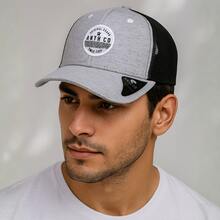 Anth Co Trucker Curved Brim Cap Adjustable Snapback Novelty - Màu Xám nhạt - Xem 1