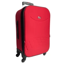 Medium 23kg Travel Suitcase With 360° Rotating Zipper And Expander - Grotaferrata - Red - View 1