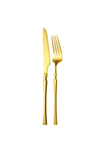 2/4/6/8/10/12pcs Stainless Steel Cutlery Set, Suitable For Home Kitchen, Restaurant, Hotel, Daily Use, Holiday Party, Wedding Banquet - Gold - View 15