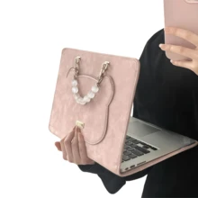15-Inch Laptop Sleeve For MacBook Air/Pro - Cute Shockproof Computer Case With Floral Design, Lightweight Protective Cover For 15-15.6 Inch Notebooks (Teen Girls Gift Idea) - Pink - View 11