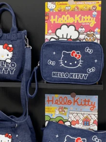 Family Series Denim Crossbody Phone Bag - Denim Portable Makeup Bag - View 9