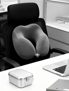 [2025 New Arrival Hot Selling] U-Shaped Memory Foam Neck Pillow With Storage Bag, Portable Travel Nap Pillow, Slow Rebound Neck Pillow, Office Siesta Essential, Airplane Travel Cervical Pillow. Removable And Machine Washable, Provides Neck Support - Travel Essential. - Multicolor - View 5