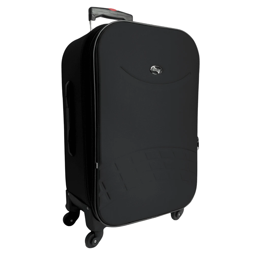 Medium 23kg Travel Suitcase With 360° Rotating Zipper And Expander - Grotaferrata - màu đen - Xem 1