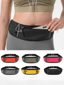Túi đeo hông thể thao unisex, phù hợp cho tập thể dục và chạy bộ ngoài trời, thiết kế ẩn để đựng điện thoại và các vật dụng ngoài trời. - Nhiều màu - Xem 2