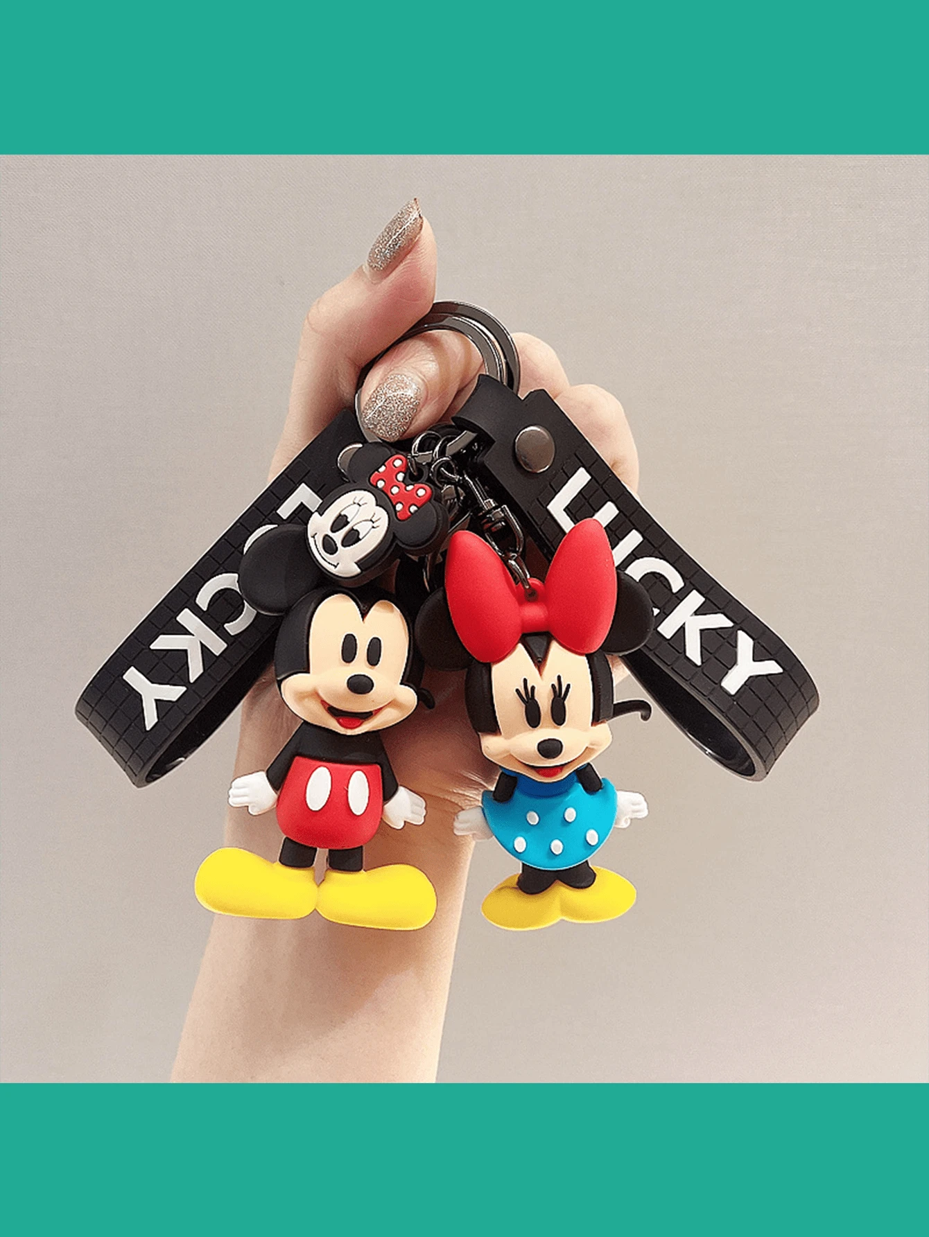 【买家推荐】卡通经典钥匙扣，创意米奇米妮挂件毛绒玩偶，可爱有趣的小礼物