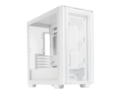 ASUS A21/WHT// Micro ATX Computer Case Steel / Plastic / Tempered Glass-White