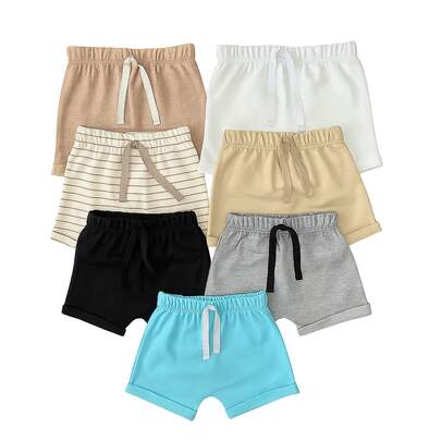 Kit 4 Short Infantil Bebê Recém Nascido Moletinho