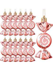 6 mặt dây chuyền Giáng sinh, Quả cầu kẹo mạ điện Giáng sinh, Đồ trang trí cây thông Noel, Trang trí nhà năm mới 2023, Giáng sinh - Nhiều màu - Xem 7