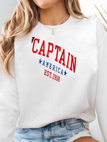 Sweatshirt | Steve Rogers Y, First Avenger |  Universe |  Apparel Sweatshirt - trắng - Xem 2