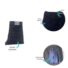 Boys' Slim Fit Jeans - 黑色 - 查看 3