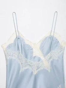 Seelio New Women's Fashion European And American Style Lace Decorative Sexy Lingerie-Style Top