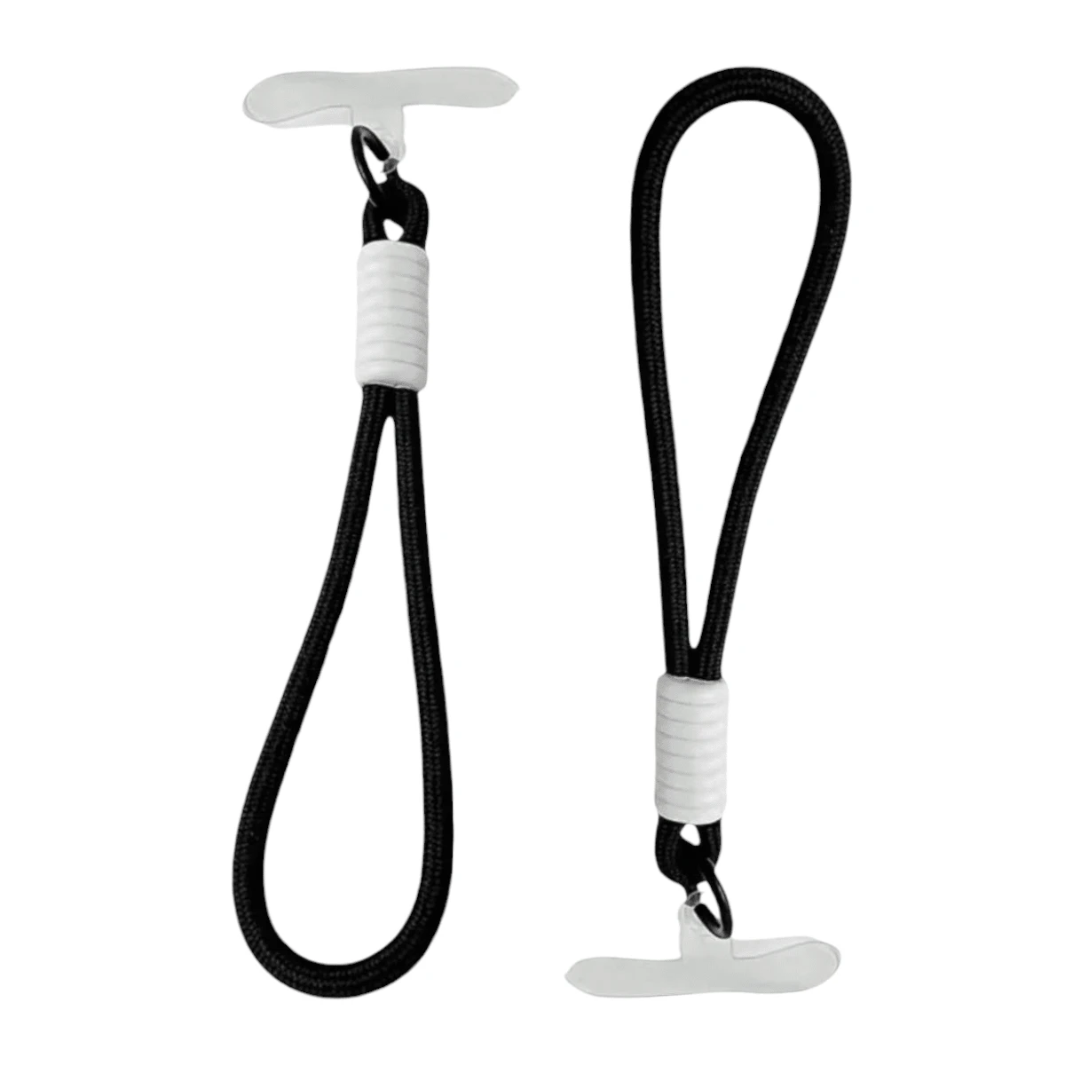Mida Style 2 En 1 Correa/ Muñequera Para Funda Celular, Ajustable Ligera Uso Rudo Universal Strap Cuerda - Negro y Negro - Ver 1