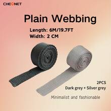 1pc PP Webbing Canvas Polyester Ribbon, Suitable For Backpack Binding, Bag Crafts DIY, Belt Bags, Pet Supplies