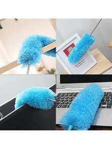 可调节伸缩超细纤维除尘掸（12.59 英寸 - 32.28 英寸），家用除尘刷，除尘刷，家用空调羽毛汽车家具清洁刷，新款可伸缩除尘掸，家用柔性迷你纤维除尘掸，鸵鸟毛除尘掸，母亲节礼物，送给妈妈的礼物