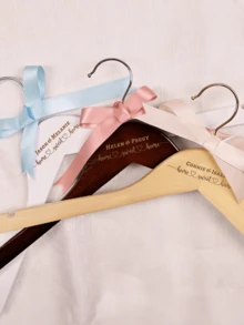 Wedding Hanger / Snowflake Bridal Hanger / Bride's Hanger / Winter Wonderland Wedding / Personalized Bride Hanger / Engraved Hanger, Bride Personalized Mrs Wedding Hanger | Custom Name Bridal Dress Hanger | Wedding Day Photo Prop | Bridesmaid Gift. - Multicolor - View 9