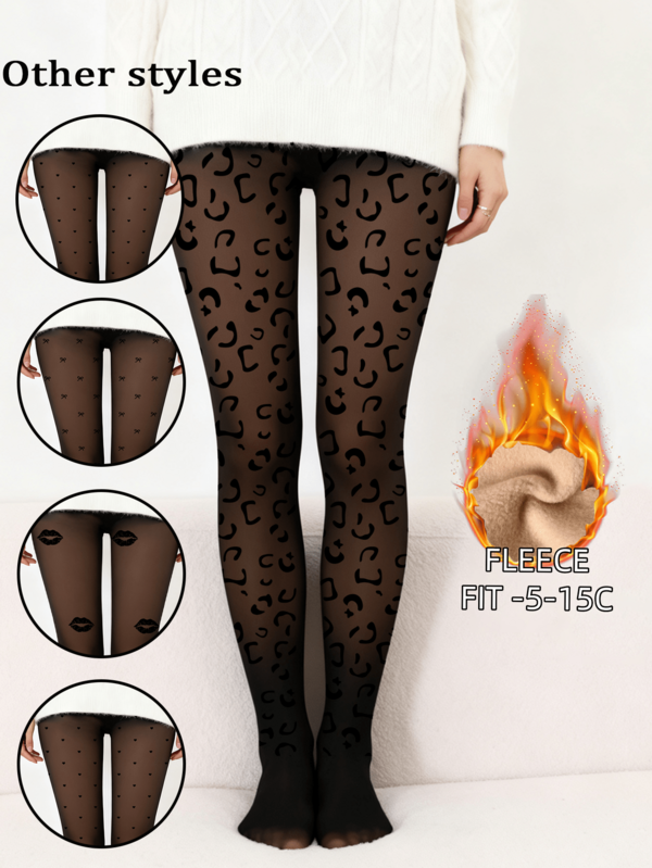 1 szt. 220 g ciepłe, grube rajstopy z podszewką z polaru na zimę, rozmiar XS-XXL