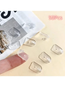 Mini Hooks, Necklace Hooks, Jewelry Hooks, Mini Multi-Purpose Hooks, Mini Self-Adhesive Hooks, Bedroom Desk Kitchen Bathroom Multi-Purpose Hooks, Wall-Mounted Self-Adhesive Hooks, Jewelry Hanging Storage Hooks, Necklace Bracelet Pendant Display Rack - Multicolor - View 24