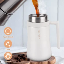 SSGP Stainless Steel Portable Thermal Coffee Mug 480ml - White - View 3