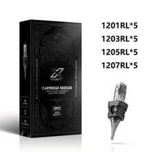 XNET Aurora 20pcs Mixed I-Type Tattoo Needles - Disposable Individually Packaged Silicone Needles, Smooth Ink, Precise Tattooing, Fashionable Design, Durable Structure - Grey - View 10