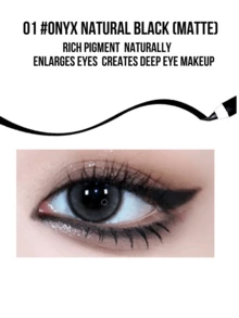 Estée Lauder Estee Lauder Double Wear 24-Hour Waterproof Gel Eyeliner Pencil, 0.8g/0.02oz, HOT Onyx Natural Matte Gel Eyeliner Pencil, Easy To Apply, One-Stroke Precision, Portable And Convenient, High Color Payoff, Long-Lasting Intense Eye Makeup, Waterproof And Easily Removable With Makeup Remover (Soak And Wipe), Essential Daily Makeup Item