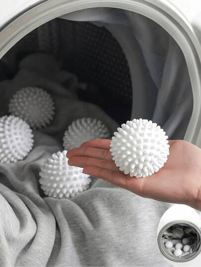 6 st fluffiga tvättbollar - borttagning av husdjurshår, absorberande och borttagningsmedel för tyghår, rengöringsbollar för tvättmaskin - förbättra din tvättupplevelse. Återanvändbara tvättbollar, tvättbollar för tvätt, torkbollar för tvätt, sköljmedelsbollar