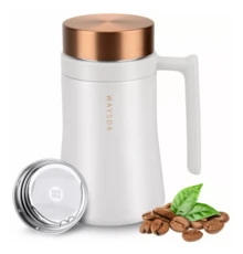 SSGP Stainless Steel Portable Thermal Coffee Mug 480ml - White - View 2