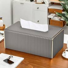 Hộp đựng khăn giấy hình chữ nhật bằng da PU, hộp đựng khăn ăn, giá đỡ trang trí/hộp lưu trữ, thích hợp cho mặt bàn phòng tắm, bàn đầu giường, bàn cà phê, nhà ở, bàn làm việc và xe hơi, quà tặng ngày lễ - Nhiều màu - Xem 11