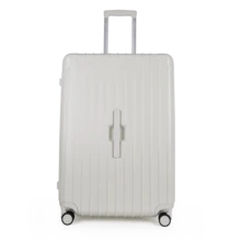 JLY Premium Lightweight 3-Piece PC+ABS Hard Shell Luggage Set, Cabin, Medium & Large Suitcases, Built-In Cup Holder, Wet/Dry Storage, TSA Combination Lock - Ivory White - View 11